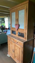 Oud grenen kastje (2delen), Antiek en Kunst, Antiek | Meubels | Kasten, Ophalen of Verzenden