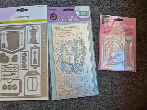 Diverse snijmallen voor kaarten maken, Hobby en Vrije tijd, Scrapbooking, Zo goed als nieuw, Frame of Mal, Overige merken, Ophalen of Verzenden
