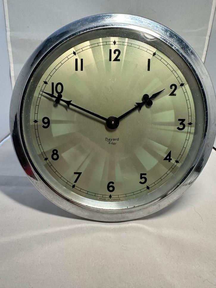 Vintage Bayard 8 Day klok - Made in France, Huis en Inrichting, Woonaccessoires | Klokken, Gebruikt, Staande klok, Analoog, Ophalen of Verzenden