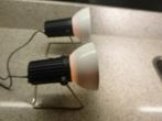 twee jaren '80 Philips warmte tafellampen, Huis en Inrichting, Lampen | Tafellampen, Ophalen of Verzenden, Gebruikt, Metaal, Minder dan 50 cm