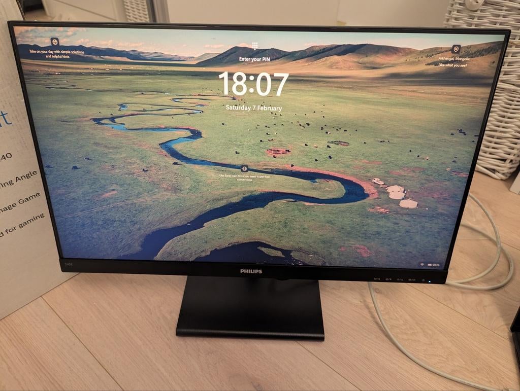 Philips 245E1S - 24 inch QHD Monitor, Gaming, Philips, Gebruikt, HDMI