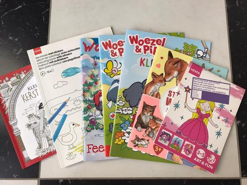 7 spelletjesboeken Woezel en Pip, Babydieren, Prinsessen, Kinderen en Baby's, Speelgoed | Educatief en Creatief, Zo goed als nieuw