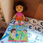 Dora knuffel 30 cm + boekje Op bezoek bij Diego, Kinderen en Baby's, Speelgoed | Knuffels en Pluche, Nieuw, Ophalen of Verzenden