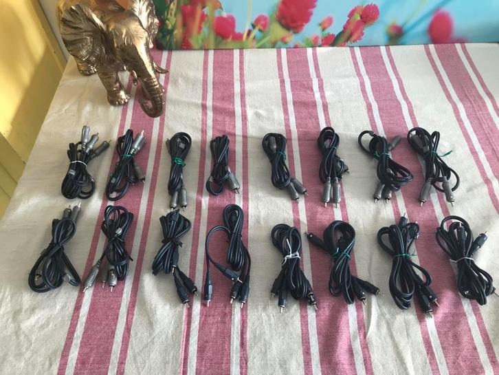 Veel korte en lange interlinks,instrumentsnoer,speakersnoer, Audio, Tv en Foto, Audiokabels en Televisiekabels, Interlink-kabel