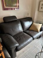 W Schillig bankstel 2 zitter leder bruin, Huis en Inrichting, Ophalen, Gebruikt, 150 tot 200 cm, Tweepersoons