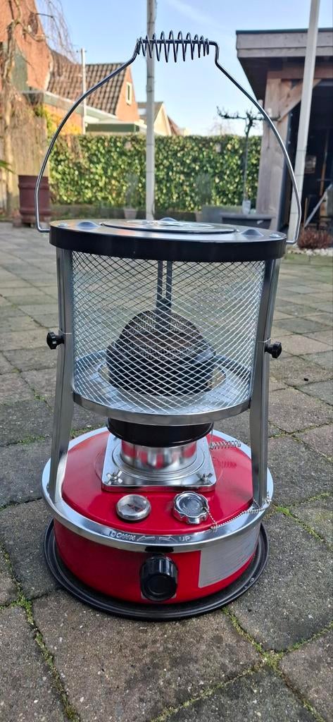 Foetsie H-129 Rood Petroleumkachel, Huis en Inrichting, Kachels, Gebruikt, Petroleumkachel, Overige brandstoffen, Ophalen