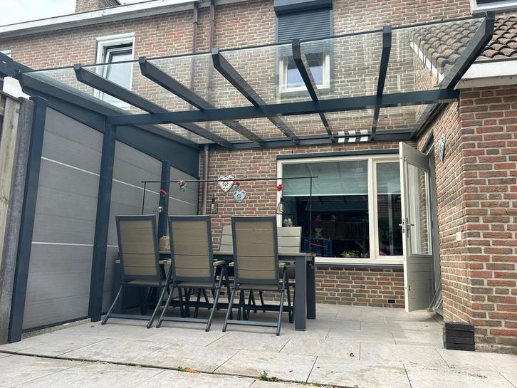 Overkapping met inbouwspots, Tuin en Terras, Overkappingen, Zo goed als nieuw, Veranda, Ophalen