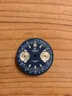 Vintage dreffa chronograaf wijzerplaat dial horloge watch, Ophalen of Verzenden, Zwart, Android