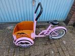 Kinderbakfietsje .. kleur roze..echt iets voor de meisjes, Fietsen en Brommers, Fietsen | Driewielers, Ophalen of Verzenden, Zo goed als nieuw