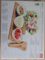 Nieuwe Salade Set met Bamboe Slabestek, Ophalen, Nieuw, Dieet en Voeding, Onbekend