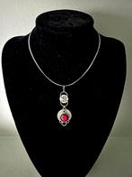 Mooie tibetaanse ketting met rode steen, Ophalen of Verzenden, Nieuw, Rood, Overige materialen