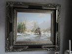Mooi winterlandschap Thomas Heesakkers, Antiek en Kunst, Kunst | Schilderijen | Klassiek, Ophalen