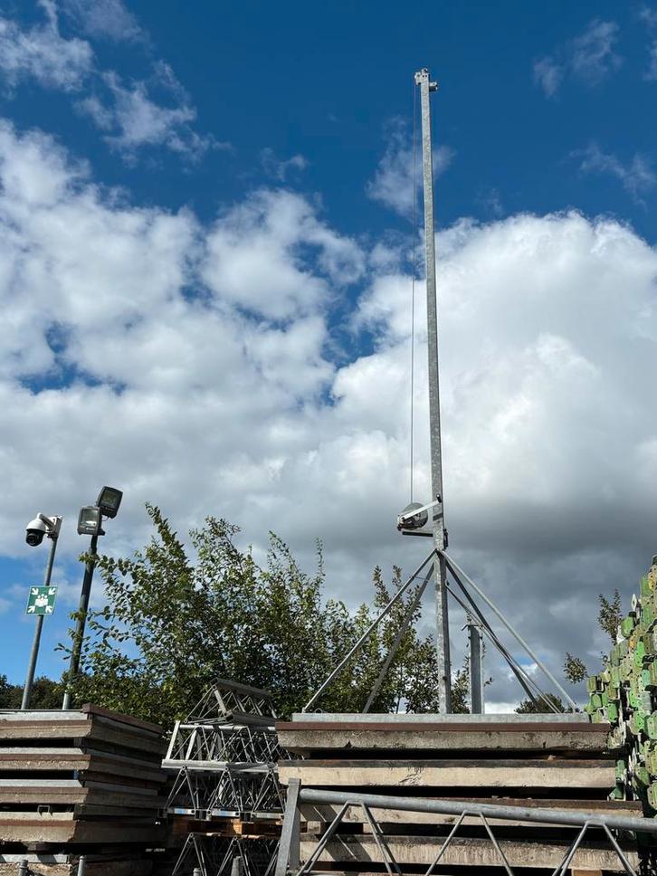 Lichtmast 12m uitschuifbaar/kantelbaar - bouw, Doe-het-zelf en Verbouw, Bouwverlichting, Ophalen