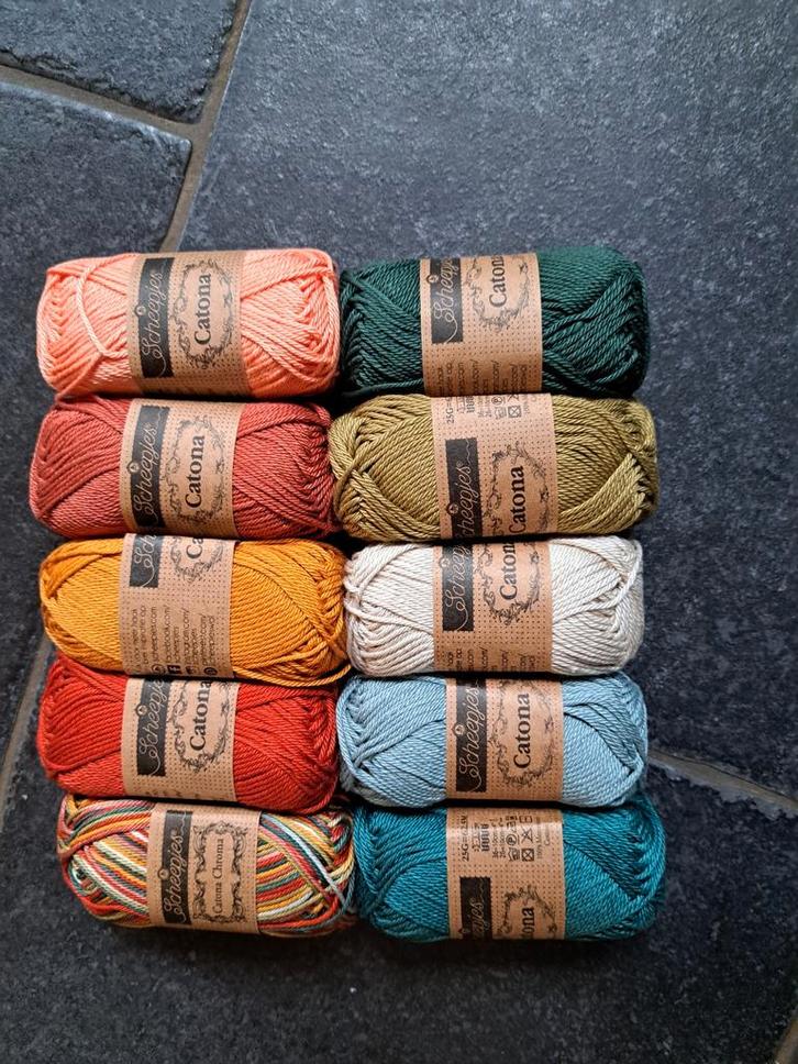 Scheepjes Catona Colour Pack - Autumn Walk, Hobby en Vrije tijd, Breien en Haken, Nieuw, Breien of Haken, Wol of Garen, Ophalen of Verzenden