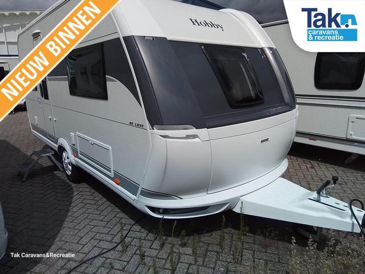 Hobby De Luxe 460 UFE net binnen, Caravans en Kamperen, Caravans, Bedrijf, tot en met 4, 1000 - 1250 kg, Rondzit, Hobby, Frans bed
