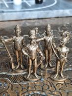 4 antieke soldaten miniatuur Napoleon brass, Ophalen of Verzenden