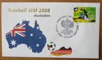WK Voetbal 2006, FDC Australië, Postzegels en Munten, Ophalen of Verzenden, Gestempeld, Sport