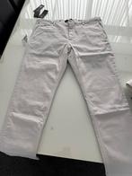 REPLAY HYPERFLEX CHINO WIT GRIJS 36/32, Ophalen of Verzenden, Zo goed als nieuw, Maat 56/58 (XL), Wit