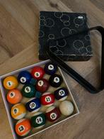 Set pooleballen met driehoek, Sport en Fitness, Ophalen, Gebruikt, Keu of Ballen