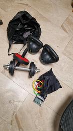 Fitness set: Dumbbell, Kettlebells, Weerstandsbanden, Ophalen, Zo goed als nieuw, Benen, Halterset