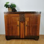 Vintage, Art Deco Dressoir, Wandkast, Wandmeubel marmer blad, 25 tot 50 cm, Gebruikt, Ophalen of Verzenden