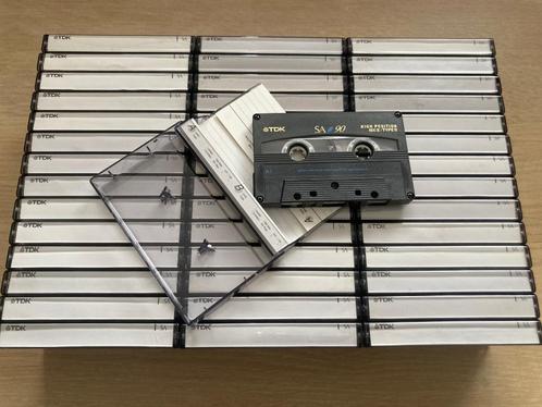 Set van 43x TDK SA cassettebandjes, Cd's en Dvd's, Cassettebandjes, Gebruikt, Onbespeeld, Overige genres, 26 bandjes of meer, Ophalen of Verzenden