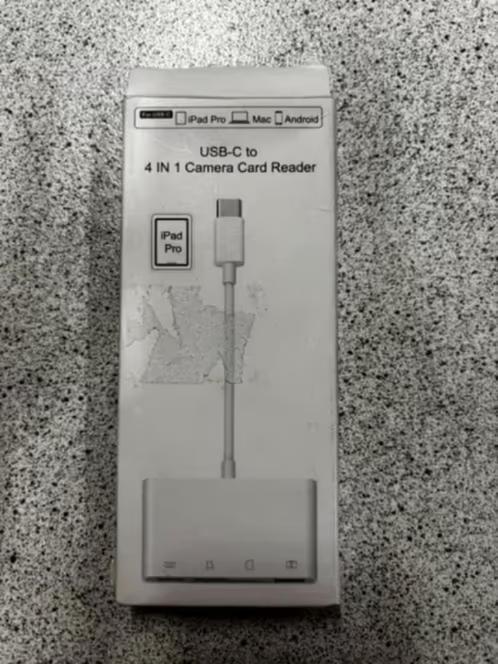 ZGAN! 4 in 1 camera card reader €12,99, Computers en Software, Geheugenkaartlezers, Zo goed als nieuw, Ophalen of Verzenden