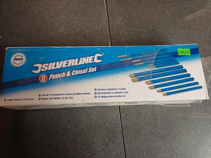 Silverline 12-delige Priem- en Beitelset, Doe-het-zelf en Verbouw, Gereedschap | Handgereedschap, Nieuw, Ophalen of Verzenden
