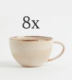 8 beige keramieken (koffie)koppen H&M Home (onl uitverkocht), Huis en Inrichting, Keuken | Servies, Ophalen, Keramiek, Zo goed als nieuw