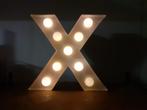 X lamp wit metaal 30 x 30 cm retro design vintage, Gebruikt, ?, ?, ?