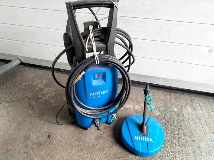 Nilfisk C110.4 Hogedrukreiniger + terrasreiniger, Tuin en Terras, Hogedrukreinigers, Nieuw, Elektrisch, Met regelbare waterdruk