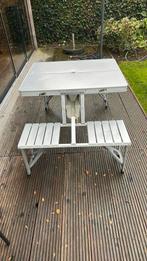 Bo-Camp inklapbare picknicktafel – aluminium, 4-persoons, Caravans en Kamperen, Ophalen, Gebruikt, Campingtafel