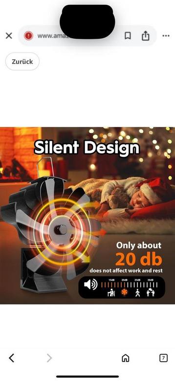 Nieuwe stille kachelventilator–warmte aangedreven, beschikbaar voor biedingen