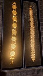 2 mooie gouden armbanden,  nieuw in doos, Ophalen of Verzenden, Nieuw, Goud, Overige materialen
