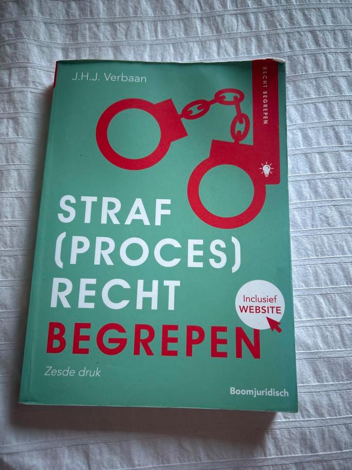 Joost Verbaan - Straf(proces)recht begrepen, Boeken, Wetenschap, Zo goed als nieuw, Sociale wetenschap, Ophalen of Verzenden