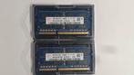 SODIMM 2 x 4 gb RAM, Computers en Software, RAM geheugen, Ophalen of Verzenden, Zo goed als nieuw, DDR3, Laptop