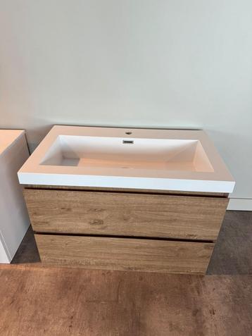 Badkamer meubel met lades - Houtlook 100cm beschikbaar voor biedingen