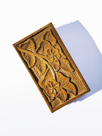 Doosje houtsnijwerk, sigaretten doosje, vintage beschikbaar voor biedingen