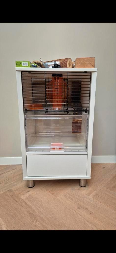 (Hamster)kooi/kast, Dieren en Toebehoren, Knaagdieren en Konijnen | Hokken en Kooien, Gebruikt, Kooi, Hamster, Ophalen