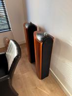 KEF Reference 203 Zuilspeakers, Zo goed als nieuw, 120 watt of meer, Front, Rear of Stereo speakers, Ophalen