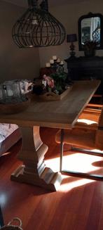 Kloostertafel met stoelen en lamp, Gebruikt, Kloosterstijl, 150 tot 200 cm, Rechthoekig
