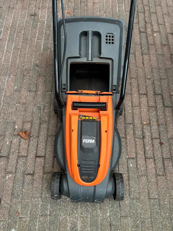 Electrische grasmaaier merk Ferm, Tuin en Terras, Grasmaaiers, Zo goed als nieuw, Ophalen