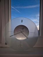 Glazen Wandklok Nextime - 35cm, Huis en Inrichting, Woonaccessoires | Klokken, Ophalen, Gebruikt, Analoog, Wandklok
