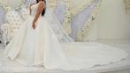 Prachtige bruidsjurk trouwjurk gelinlik lange sleep jurk, Ophalen of Verzenden, Wit, Zo goed als nieuw, Trouwjurk
