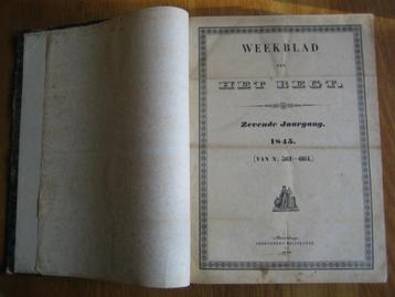 Jaargangen "Weekblad v.h.Regt" 1845 - 1848 beschikbaar voor biedingen
