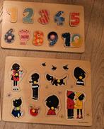 2 Houten Kinderpuzzels, Kinderen en Baby's, Speelgoed | Kinderpuzzels, Ophalen, 10 tot 50 stukjes, Zo goed als nieuw, Van hout