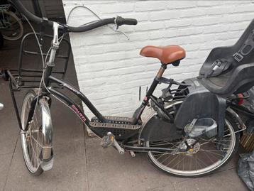 Sparta moederfiets inclusief stoeltje en meerij “plankje” beschikbaar voor biedingen