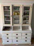 Klassieke witte buffetkast, Huis en Inrichting, Kasten | Buffetkasten, Ophalen, Gebruikt, 200 cm of meer, Klassiek