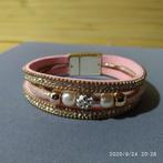 Leer magnet dames armband, Sieraden, Tassen en Uiterlijk, Armbanden, Met kristal, Nieuw, Leer, Ophalen of Verzenden
