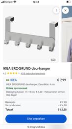IKEA BROGRUND Deurhanger - Nieuw!, Huis en Inrichting, Wandkapstok, Nieuw, Ophalen of Verzenden, Minder dan 100 cm